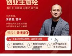 王岑：低成本创业生意经 百度网盘