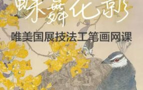 李海霞2022唯美国展技法工笔画孔雀三角梅 百度网盘