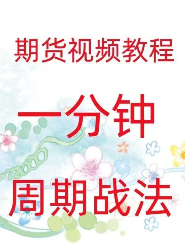 一分钟周期战法日内高频炒单买卖点策略实战技术期货视频百度网盘