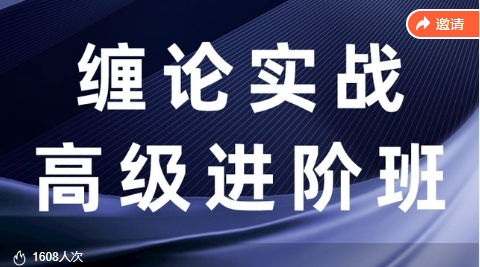 【缠话股今】缠论筋斗云战法+缠论实战高级进阶班