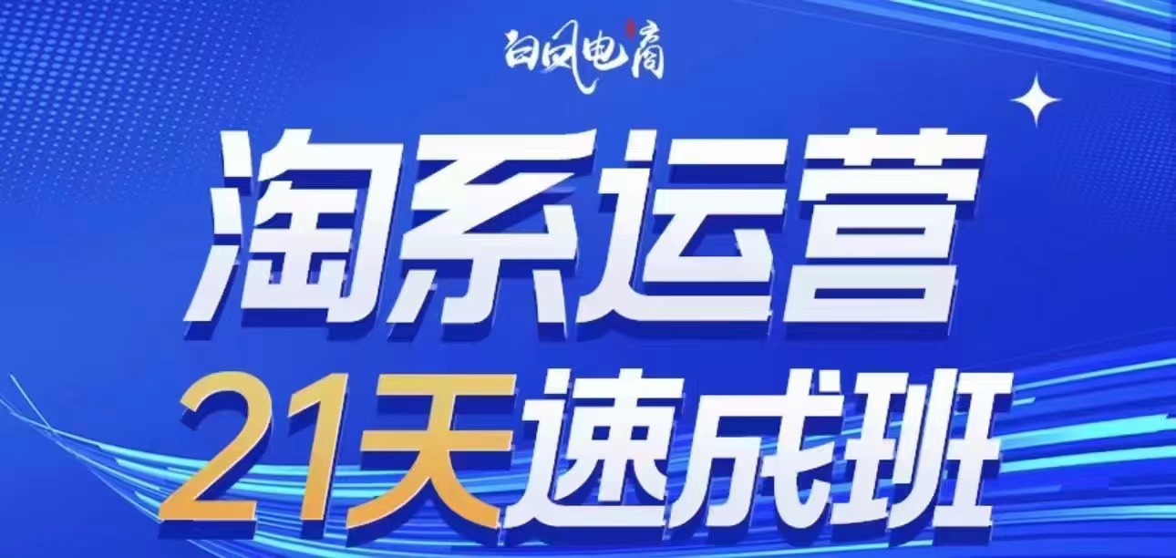 白凤电商–​​​​​​​​​淘系运营21天速成班(更新25年2月)