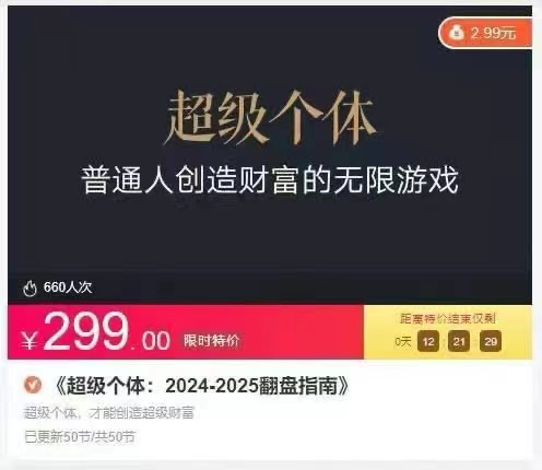 《超级个体：2024-2025翻盘指南》