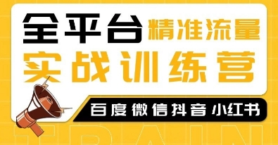 白杨SEO 全平台精准流量实战训练营