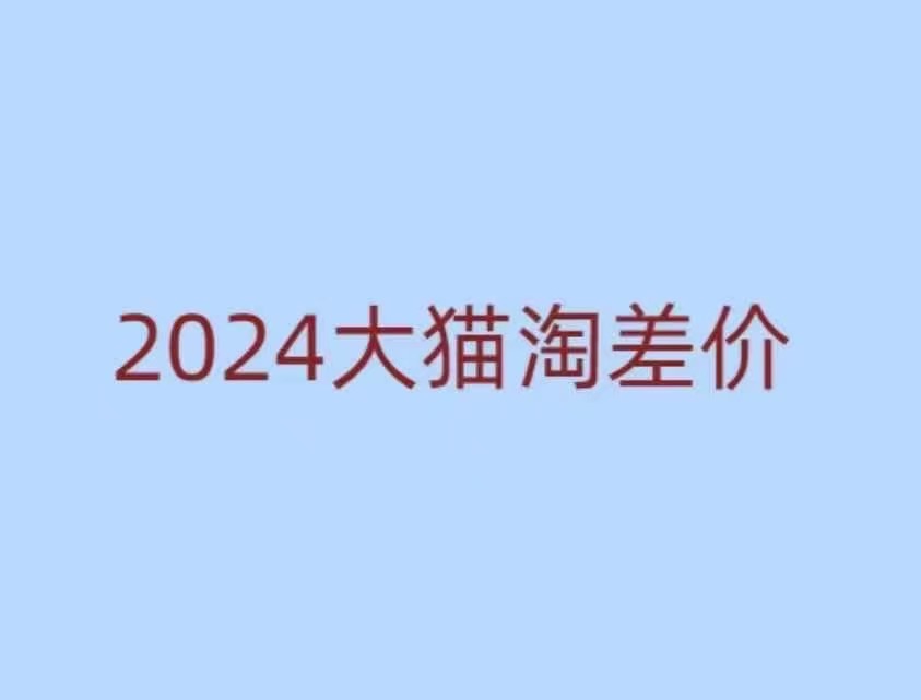 2024版大猫淘差价课程